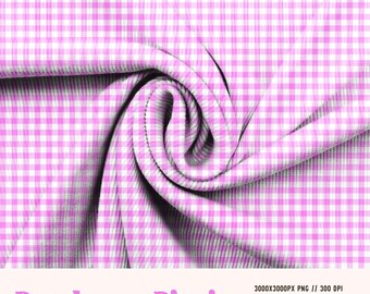 Pink Gingham Seamless Pattern, Preppy Magenta Plaid Digital Paper, Summer Picnic Cottagecore Coquette Patterns for Fabric