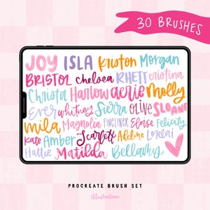 Doodle Procreate Brush Set, 30 Procreate Brushes for Lettering & Illustration, Texture Brushes, Procreate Markers, Digital Art Brush Bundle image 2