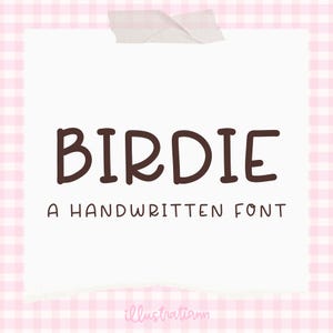 Cute Handwritten Font, Girly Teacher Fonts, Simple Clean Handwriting Font, Commercial Use Font, Banner Painting Font for Events
