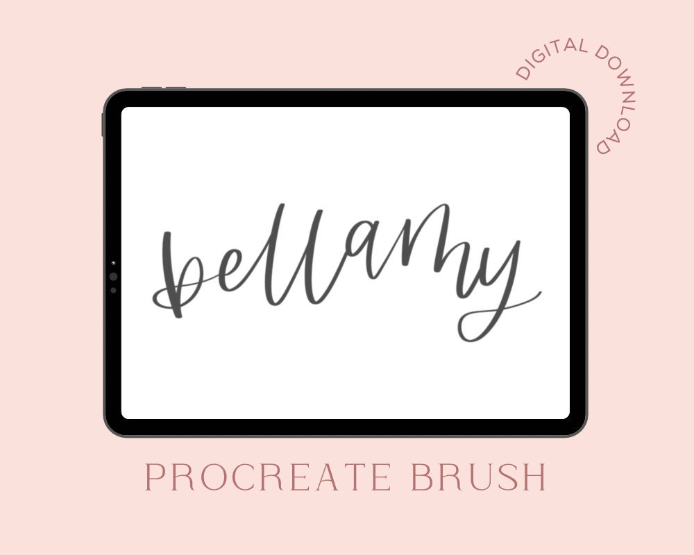 Procreate Brushes Lettering Brushes Procreate Calligraphy Etsy