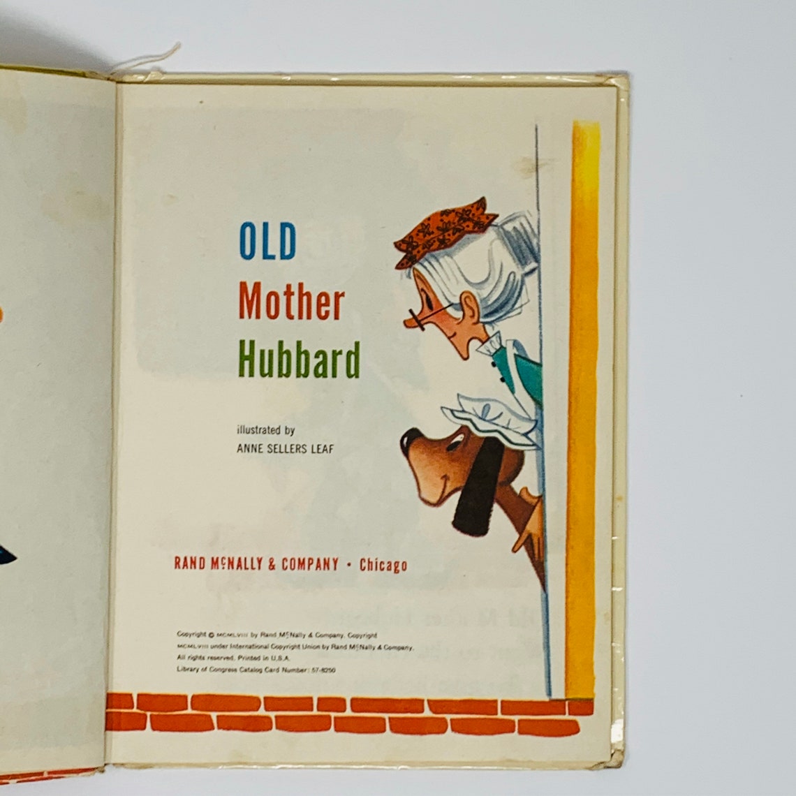 Old Mother Hubbard Vintage Childrens Book 1960s Etsy