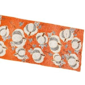 Handmade Beads Table Runner, Multicolor Fall Pumpkin Table Runner, Halloween Tableware 13X36 Inch