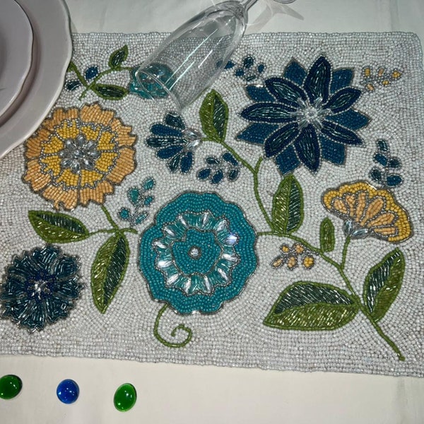 Beaded Placemats Etsy
