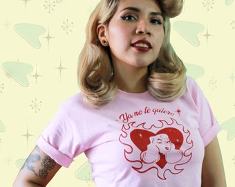 T-shit / Rockabilly / Pinup / Retro / PowerGirl / Women&#39;s T-shirt / Vintage Inspired / Retro/ &quot;I don&#39;t love you anymore&quot;