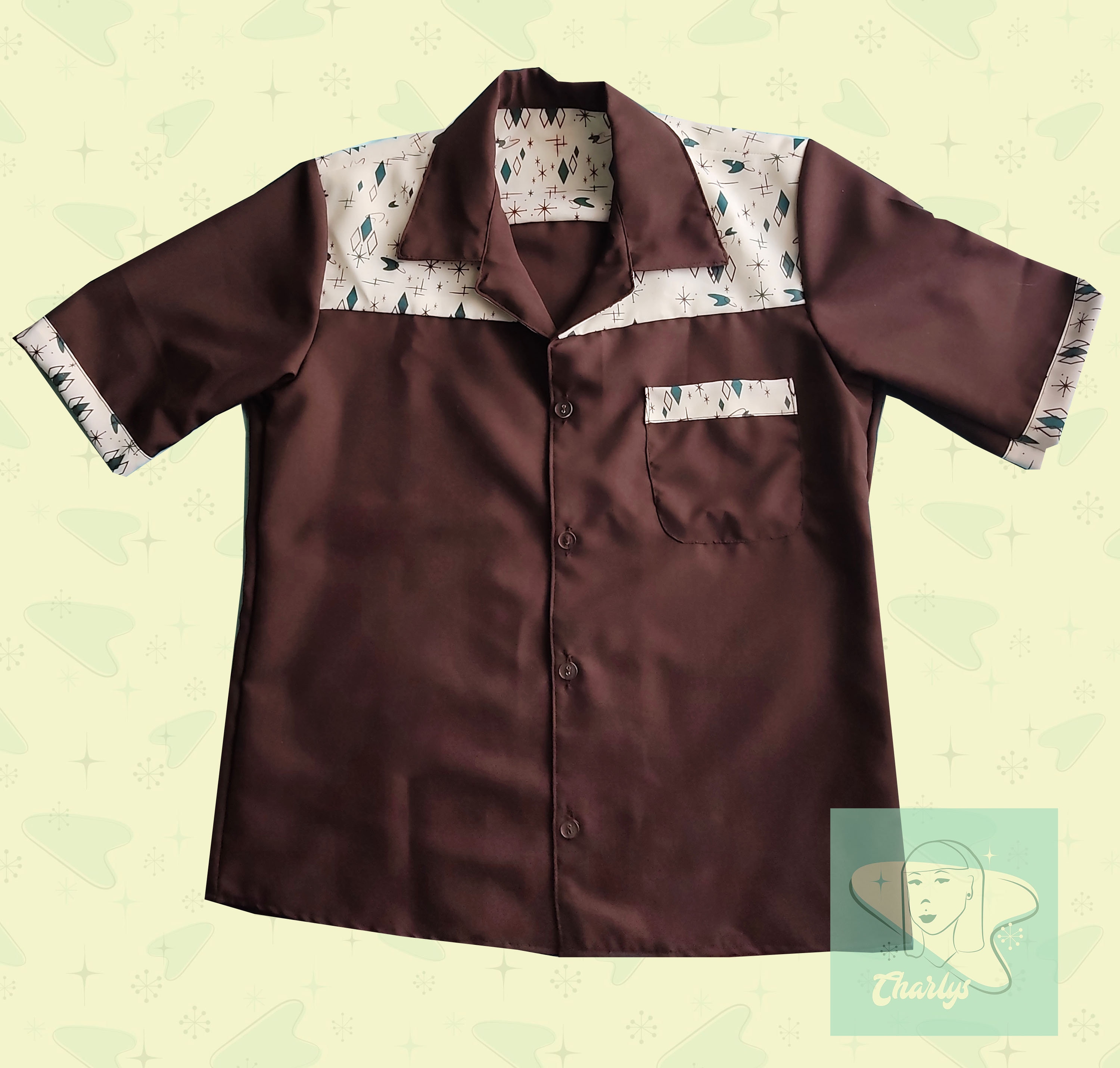 Per uomo Cactus Piante Tropicali Camicia Camicia hawaiana estiva