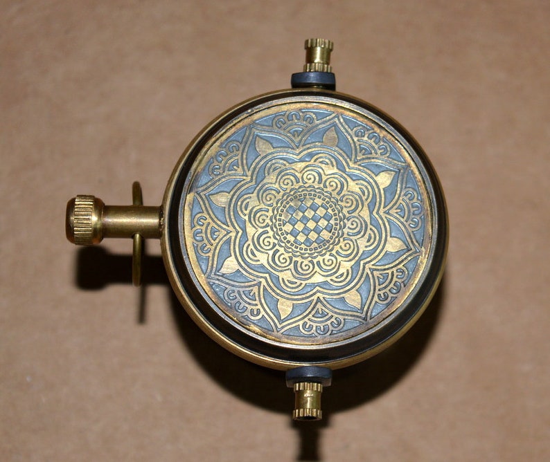 Antique vintage brass clock tabletop desktop clock brass stand Etsy