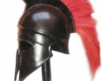Details about   ROMAN Helmet Medieval Wearable Collectible SCA LARP With Plume Without Stand 