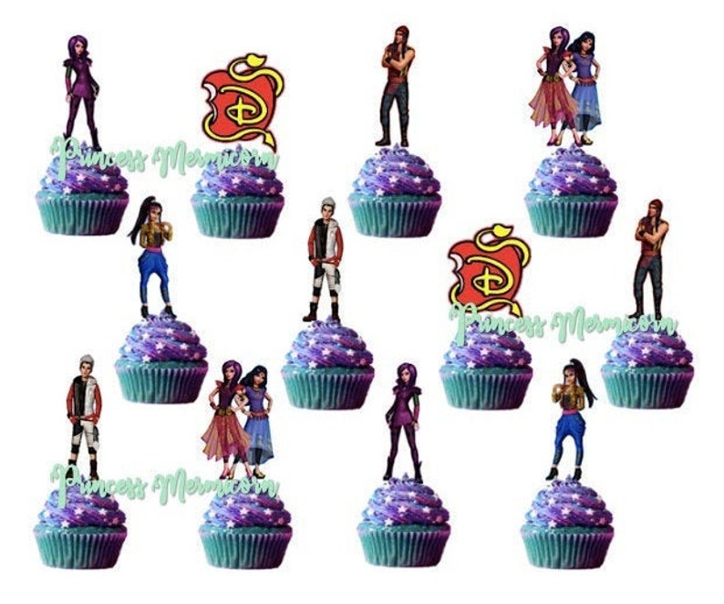 Disney Descendants Cupcake Topper