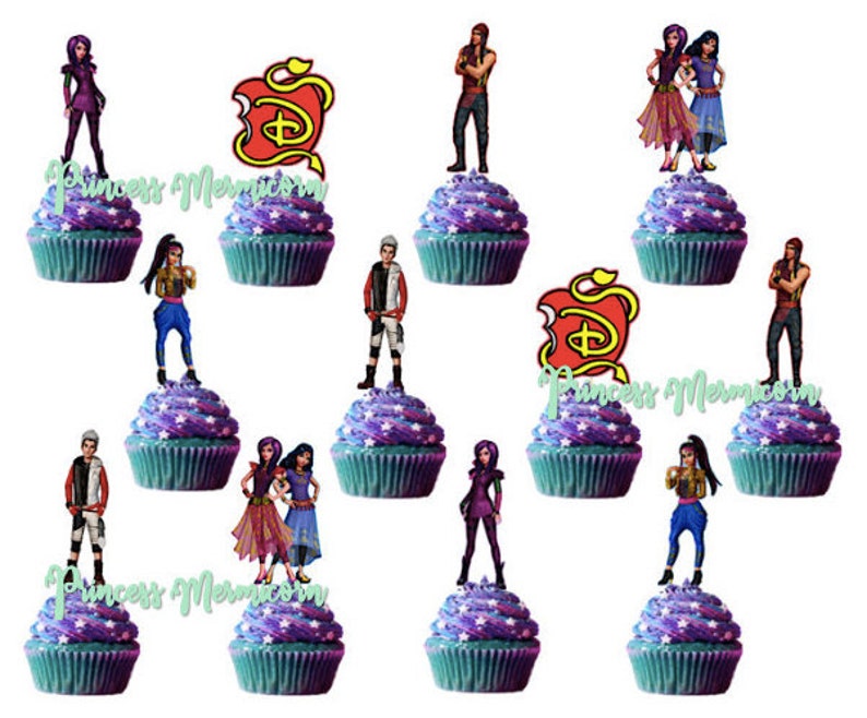 Disney Descendants Cupcake Topper