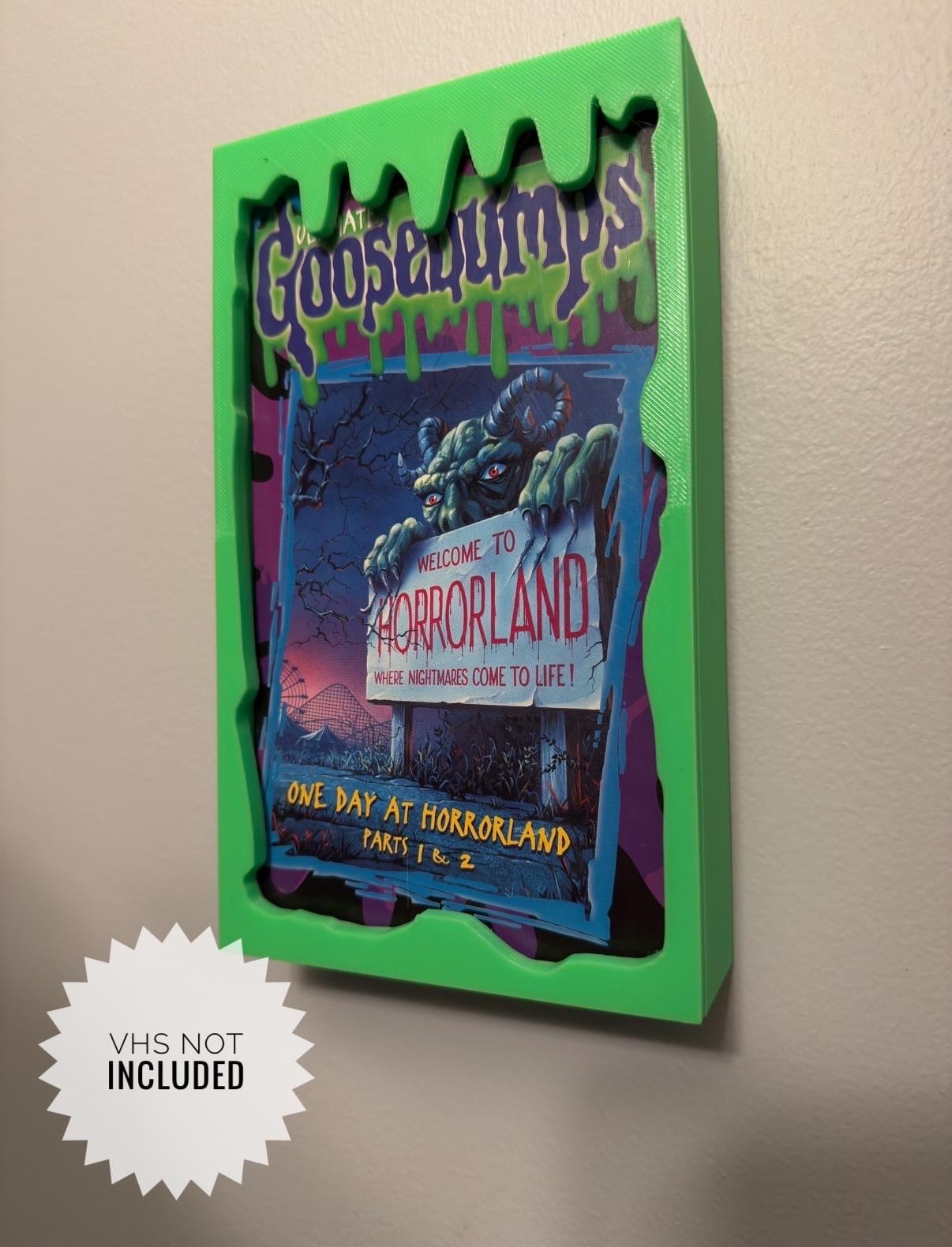 VHS Drippy Wall Frame Goosebumps Style - Etsy