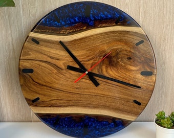 Wall Clock Epoxy Resin, Custom Made Resin Wall Clock, Epoxy Wall Clock, Round Wall Clock, Round Wall Clock, One of a kind, Wall Decor