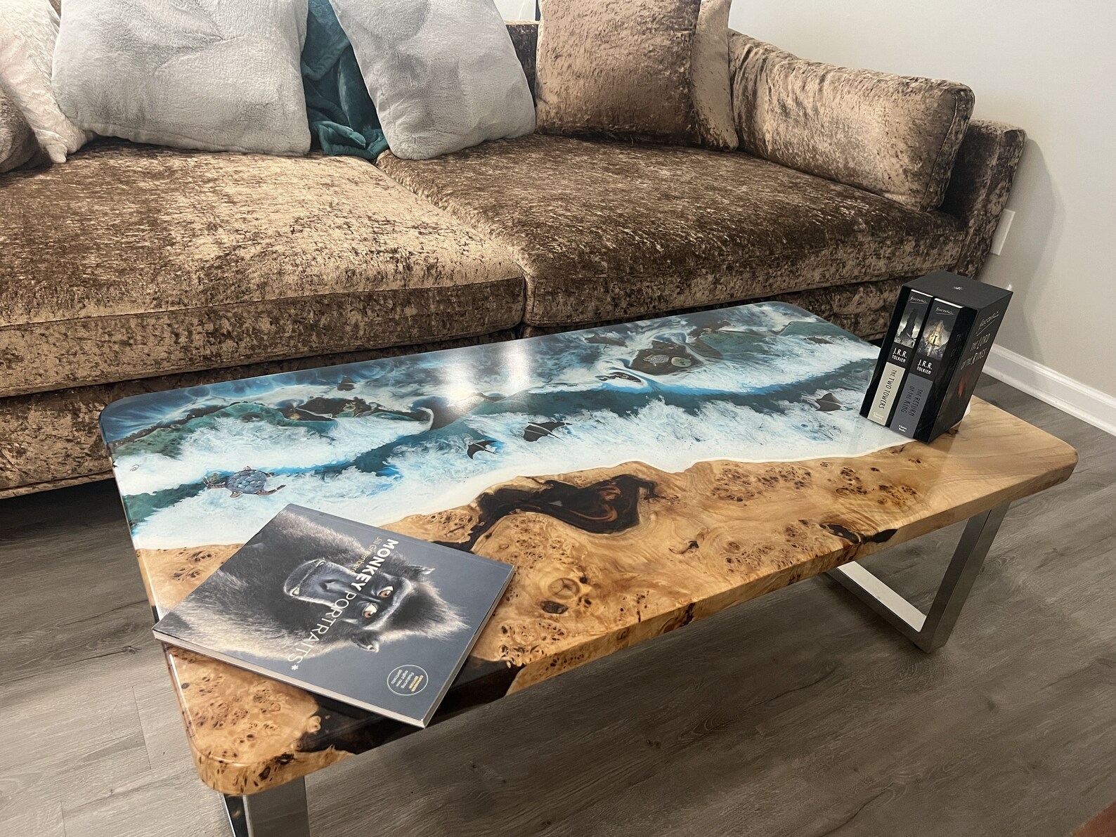 Ocean Epoxy Table Epoxy Resin Table Epoxy Kitchen Table End Etsy