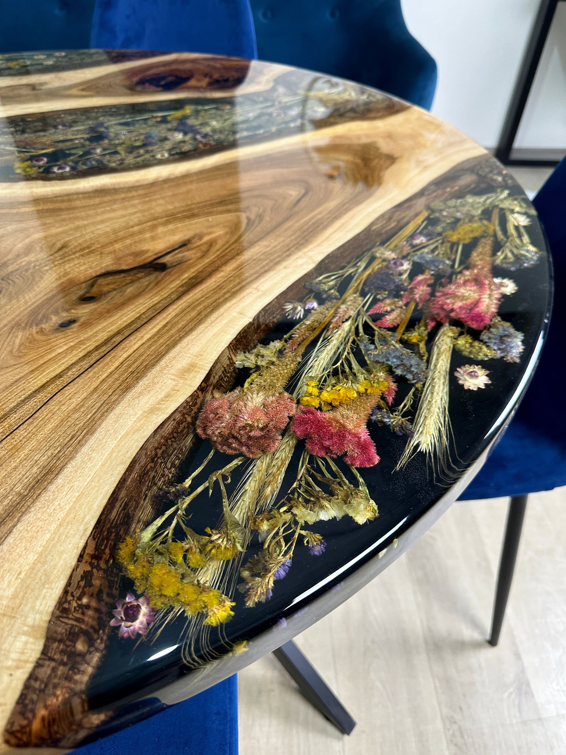 Set Di 2 Sottobicchieri Rotondi Tropicali Con Fiori Di Ibisco | Diametro 9 Cm, Retro In Sughero, Proteggi Il Tavolo - 3