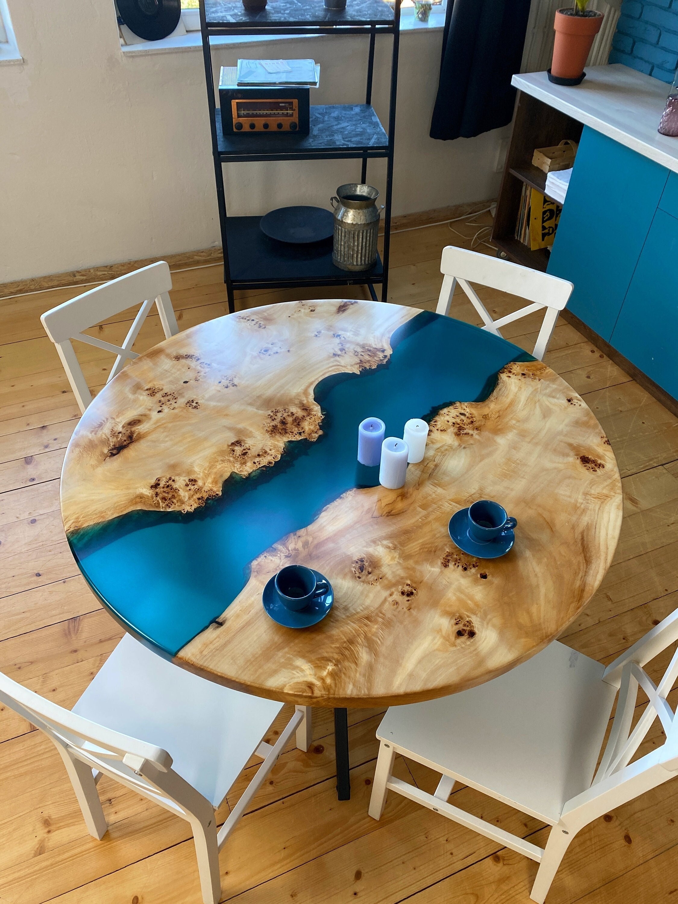 Resin round dining table outlet