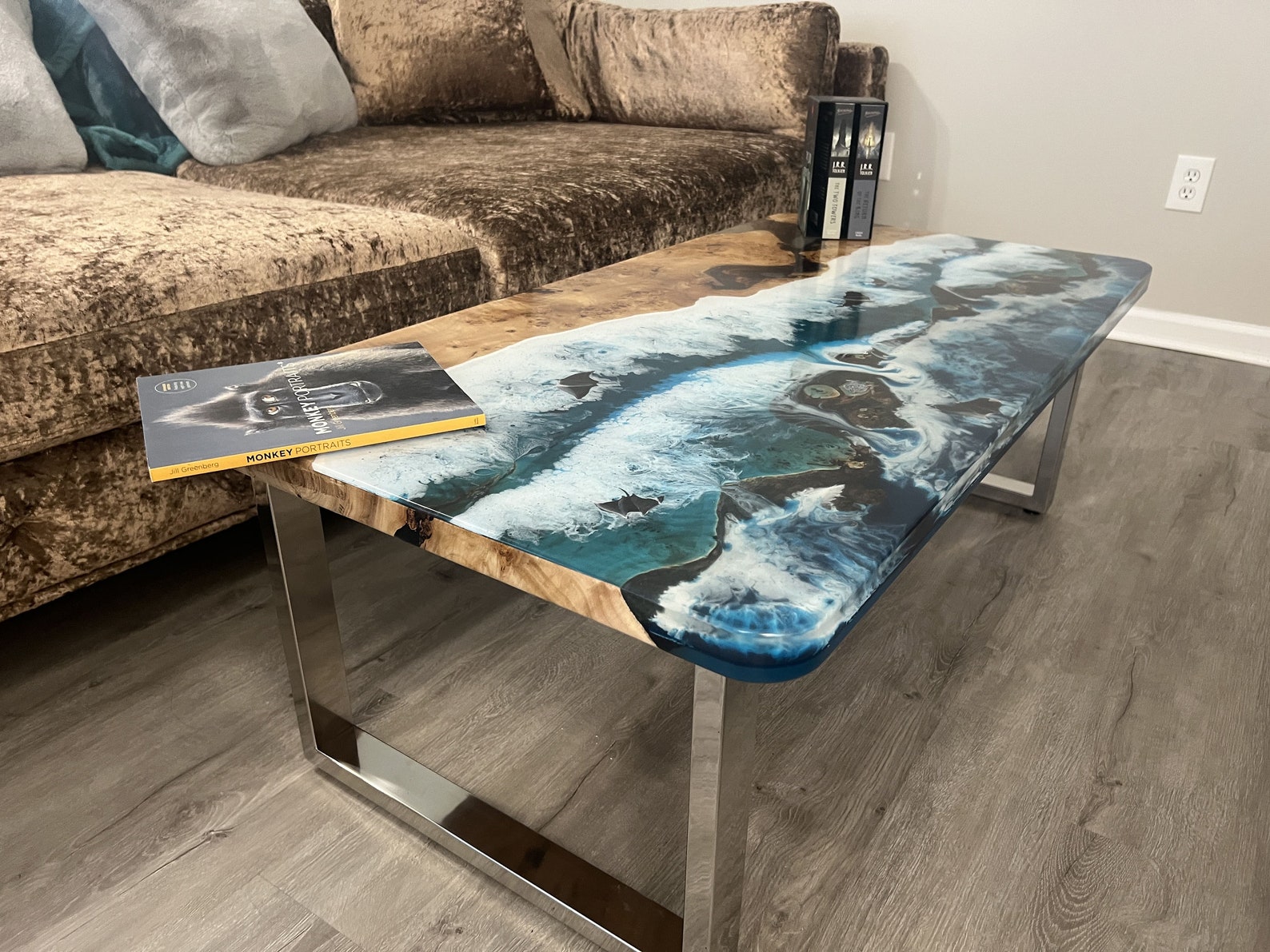 Ocean Epoxy Table Epoxy Resin Table Epoxy Kitchen Table End Etsy