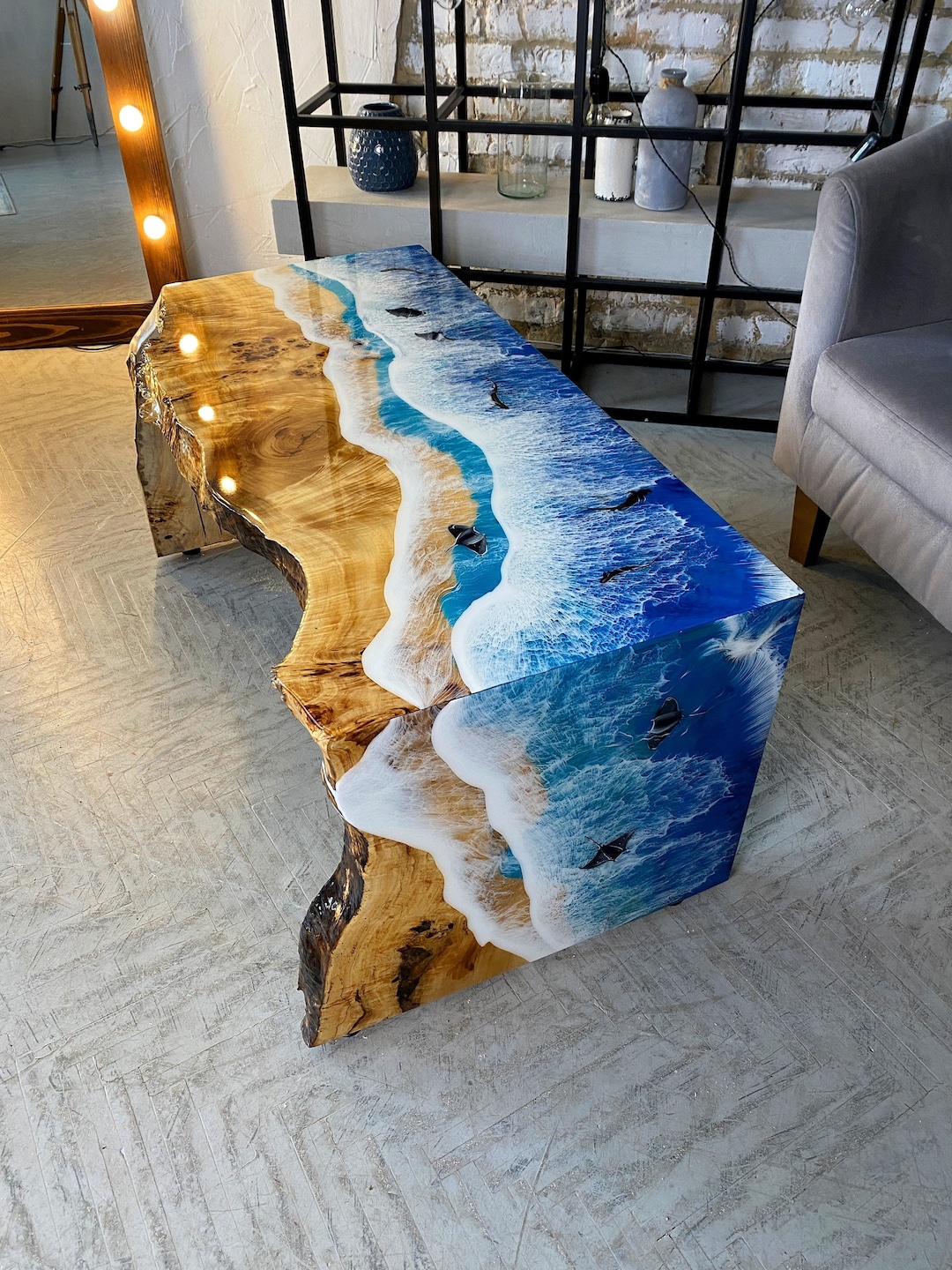 Epoxy Resin and Hardener Art for Landscape Concept Coffee Table River Table  No Bubbles Free Vocs Food Safe Epoxy Resin - China Epoxy Resin and Hardener  Art, Deep Pour Casting Resin