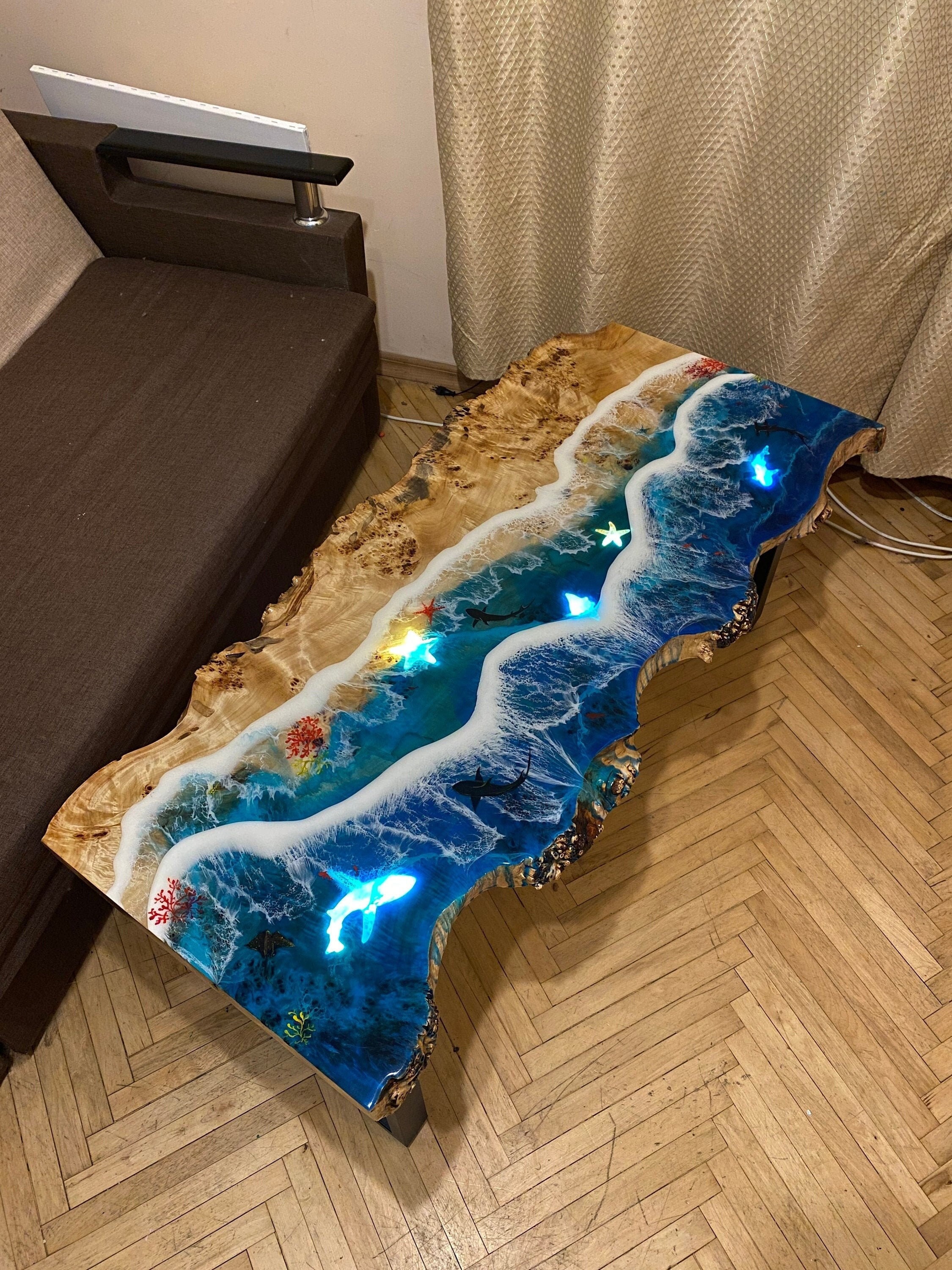 Amazing Resin Self-Leveling Epoxy Resin Creative River Table Ocean Beach  Style River Table - China Epoxy Resin, Clear Epoxy Resin