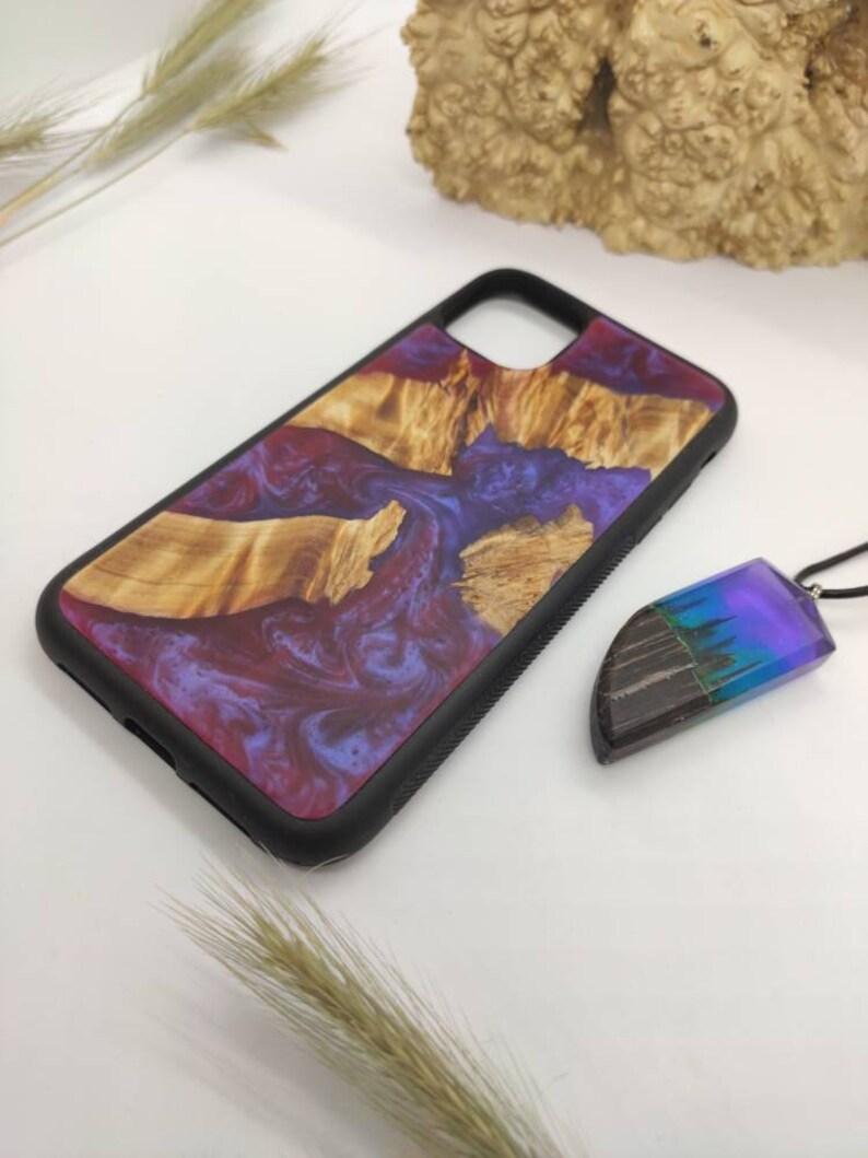 Protective wood and resin iPhone case resin and wood phone Etsy