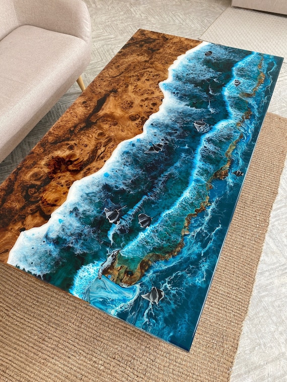 Epoxy on sale ocean table