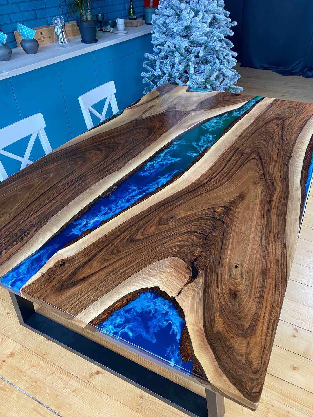 Epoxy Table, Resin Table, Resin Art, Ocean Resin, Resin Wood Table