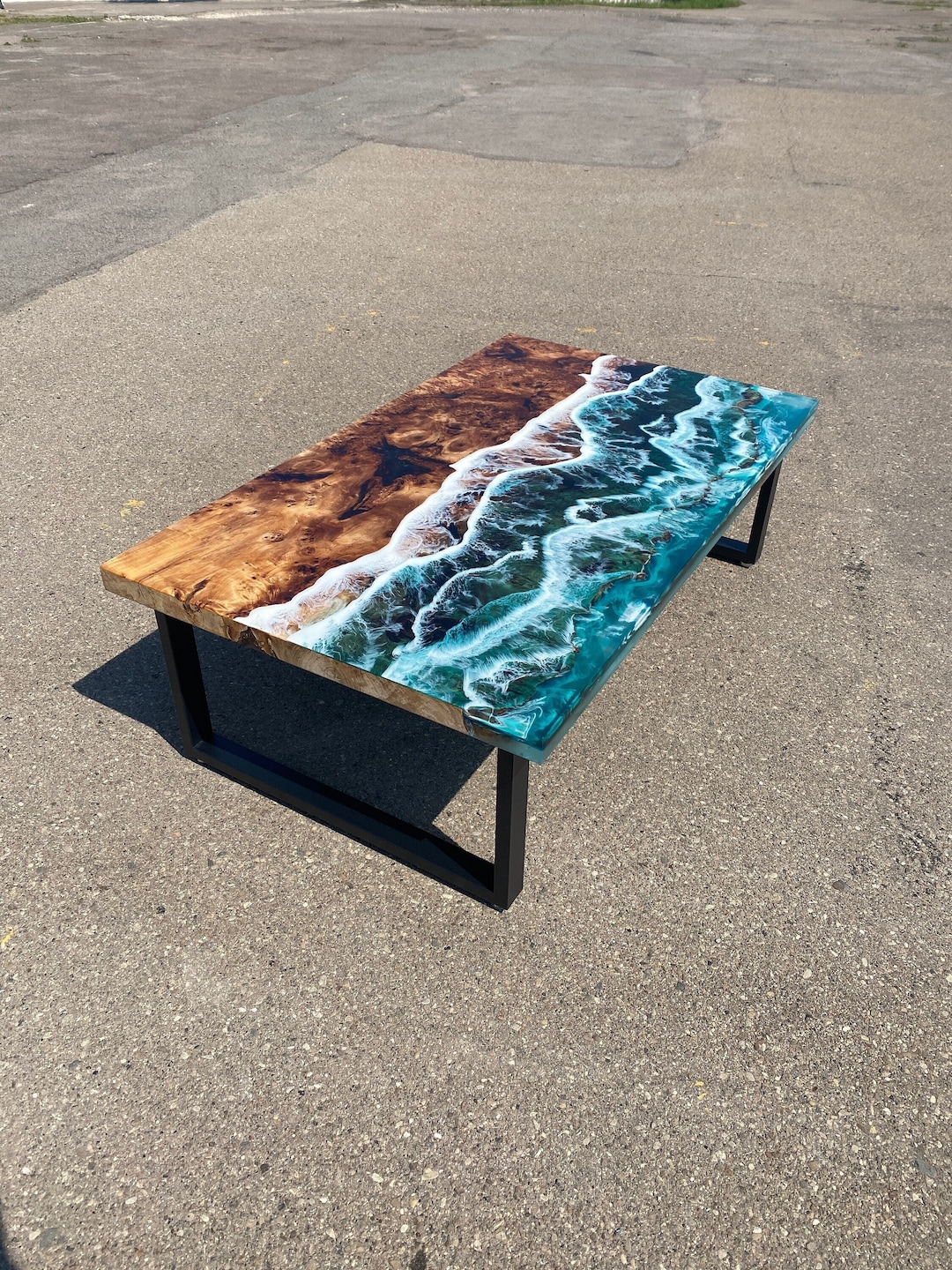 Custom Epoxy Table, Ocean Epoxy Table, Epoxy Dining Table, Customisable ...