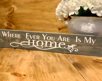 Desk Decor, Inspirational Sign, Table Sign, Rustic Accent, Table Decor, Home Sign, Love Home, Marriage Sign