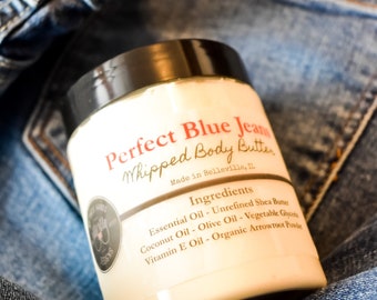 Whipped Body Butter Perfect Jeans, Body Butter, Shea Butter, Lotion, Handmade Whipped Body Butter, Scented Body Butter, Moisturizer, For Him