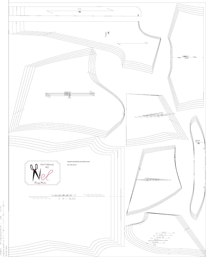 Women's Waterproof NEOPRENE Jacket.sewing Patterns.pdf Etsy