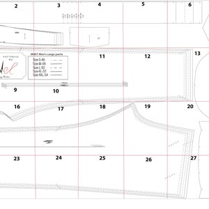 Man's Cargo Pants.sewing Patterns.pdf, A0, PLT Cargo Broek Heren ...