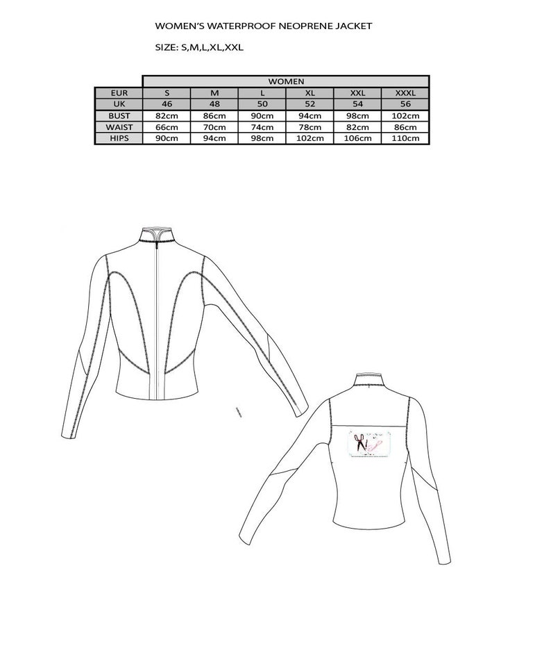 Women's Waterproof NEOPRENE Jacket.sewing Patterns.pdf Etsy