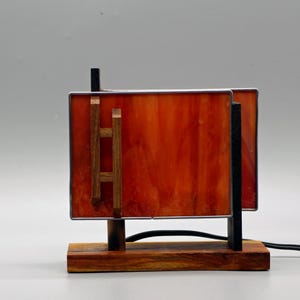 Add a touch of Frank Lloyd Wright to your home or office with our Arizona Mission accent lamp/night light.
