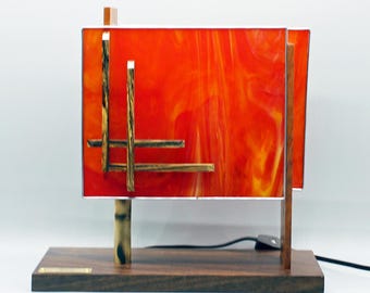 The Arizona Mission Lamp: A touch of Frank Lloyd Wright for your home or office.