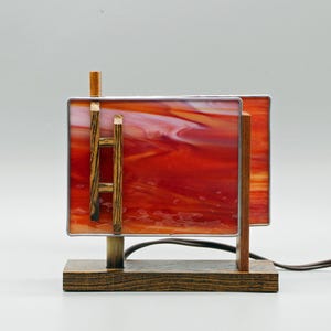 Add a touch of Frank Lloyd Wright to your home or office with our Arizona Mission accent lamp/night light.