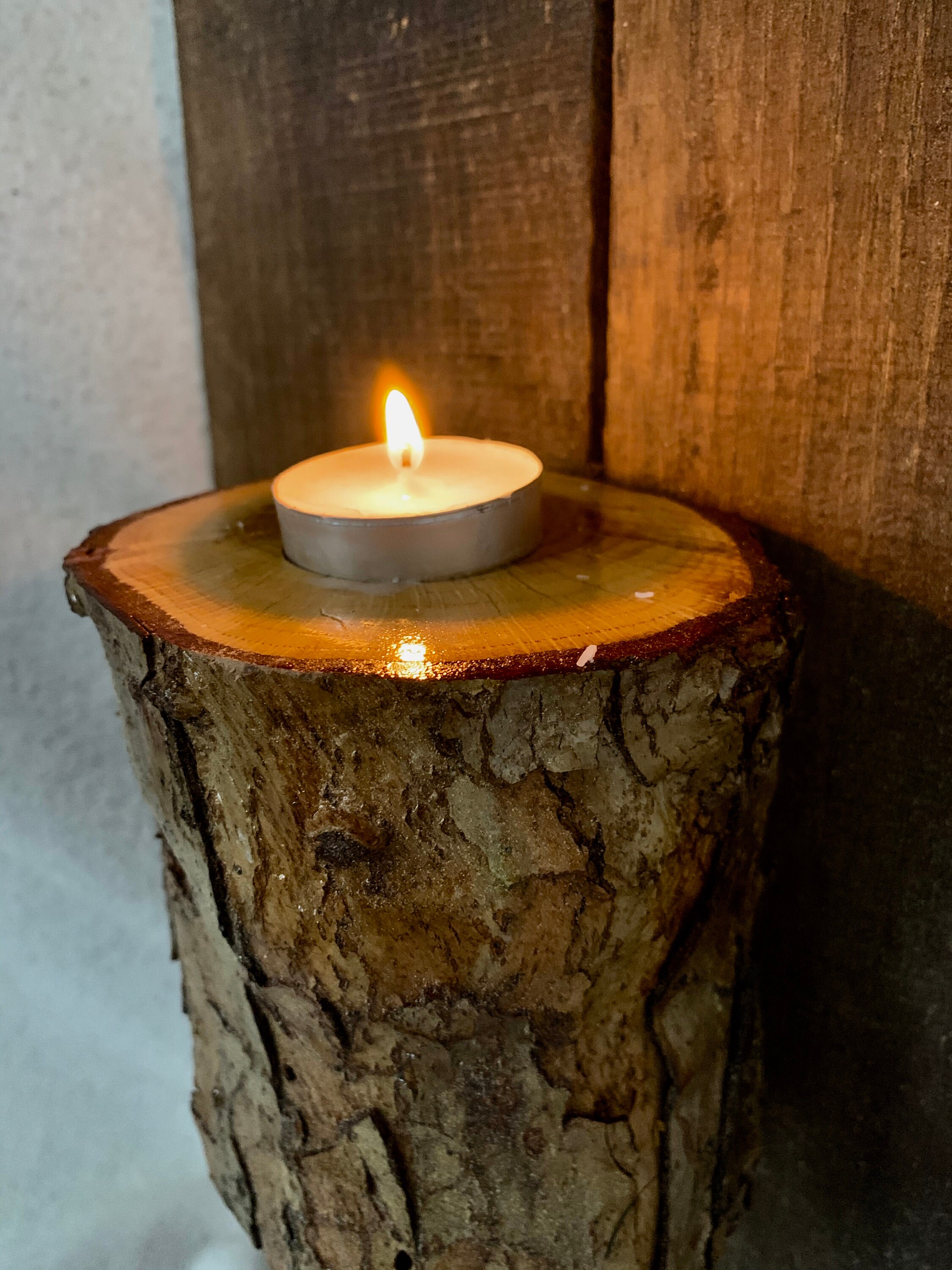 Candle holder hanging wall piece handmade with repurposed Etsy