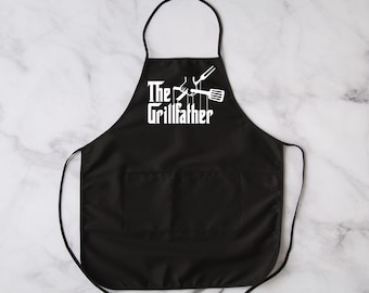 The Grillfather | Black Apron | Grilling Apron