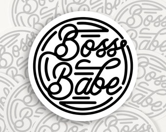 Boss Babe - Vinyl Sticker - 2 inch sticker