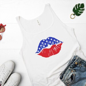 America Lips - Women&#39;s Tank Top