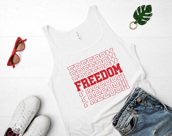 Freedom Women's Tank Top - 4th of July - Patriotic - Independence Day