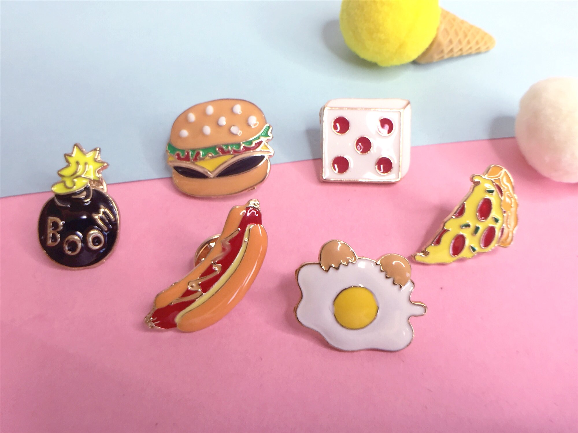 Cute pizza pin food pin enamel pins enamel pin lapel pin hard Etsy