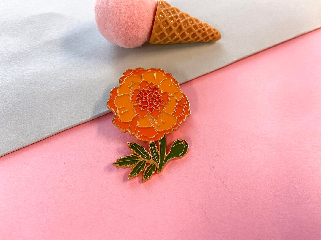 Yellow Flower Pin Enamel Pins Enamel Pin Lapel Pin Hard Enamel Pin Cute