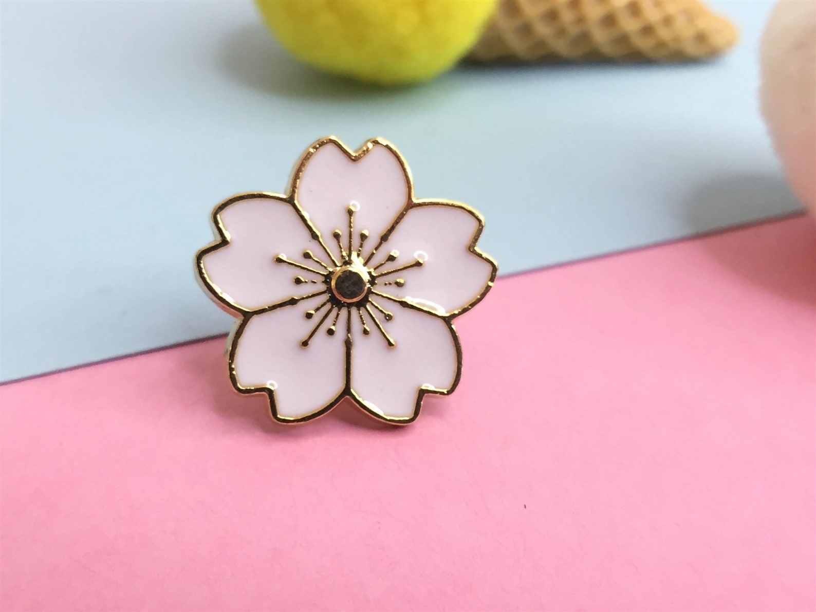 Sakura pin enamel pins enamel pin lapel pin hard enamel pin Etsy