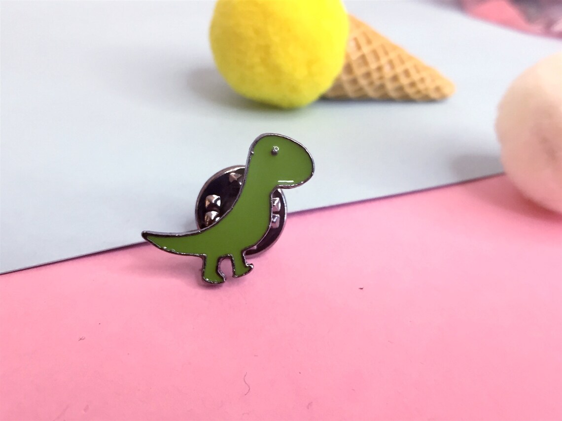 Cute Dinosaur Pin Enamel Pins Enamel Pin Lapel Pin Hard Enamel Etsy UK
