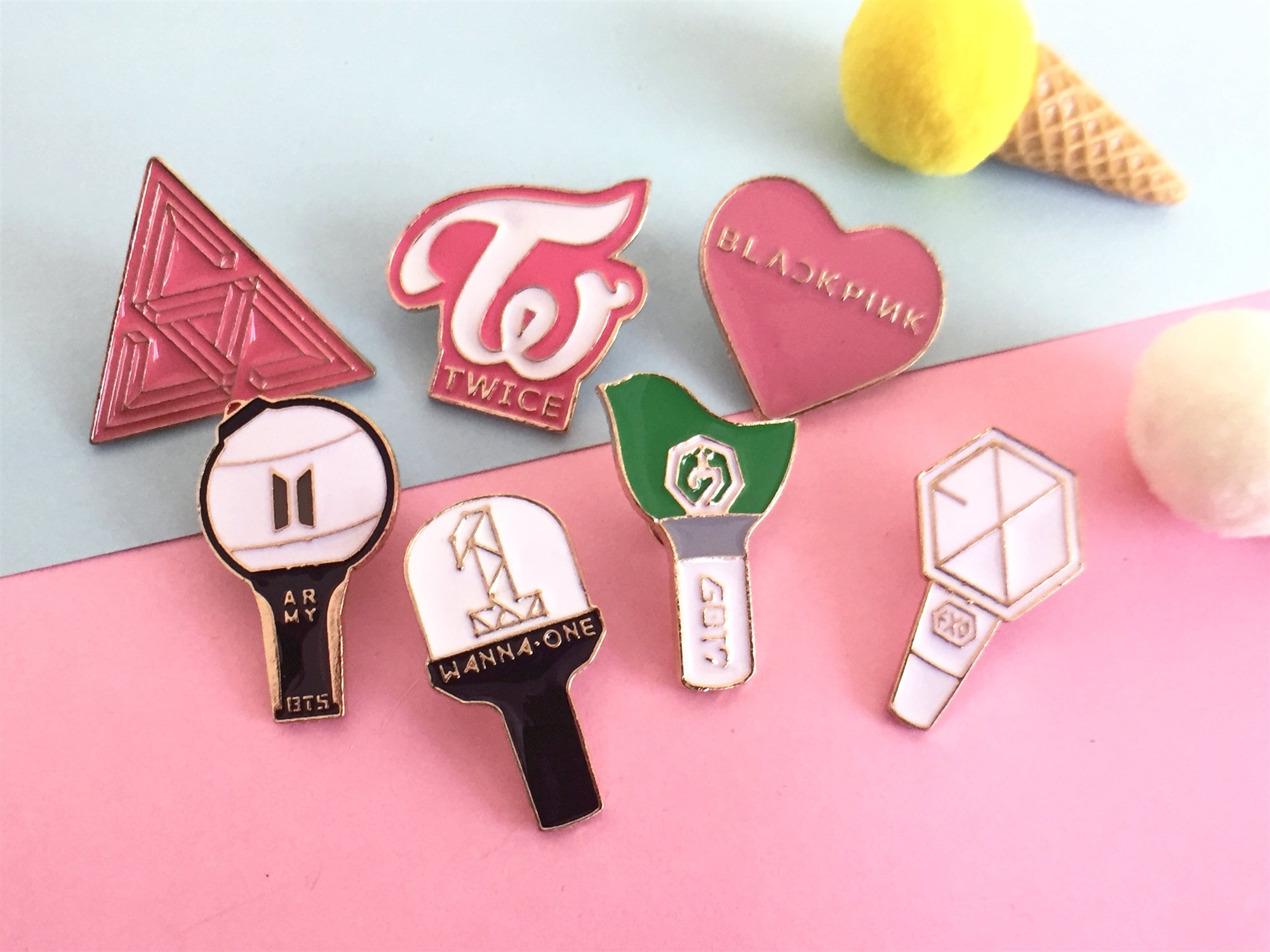 Bts Kpop Enamel Pins Bts Enamel Pin Exo Twice Got 7 Enamel Etsy