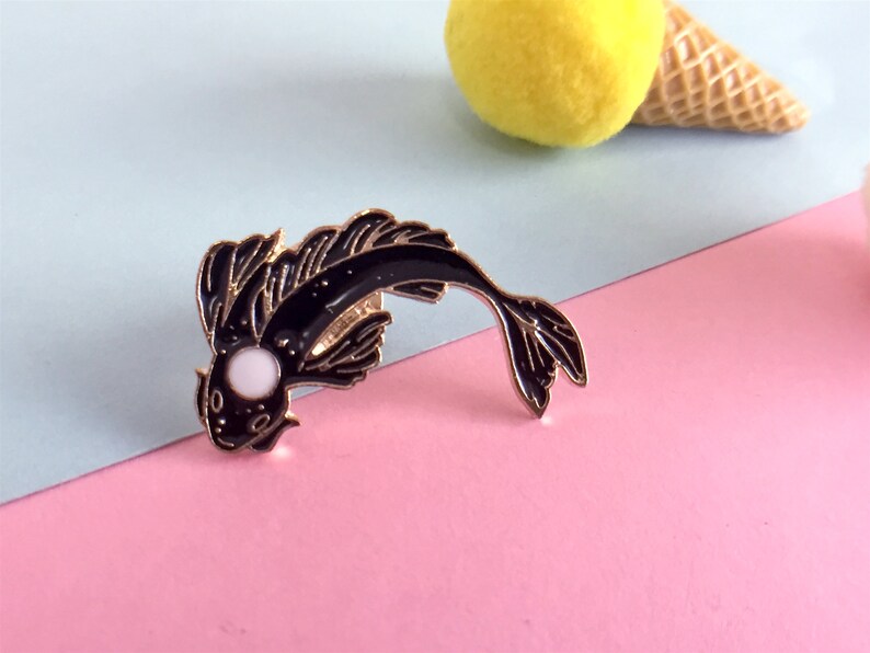 Lucky Fish Pin Koi Fish Enamel Pins Enamel Pin Lapel Pin Hard Etsy