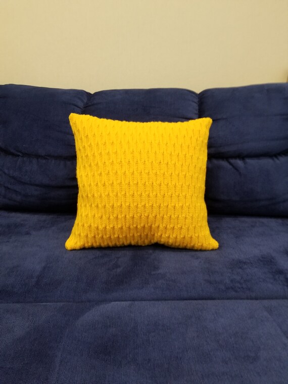 Decorative knitted cushion Cover knit pillow case Cushion Etsy