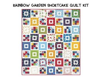 Rainbow Garden Shortcake Quilt Kit (56" x 64")