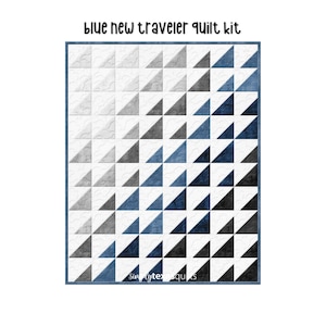 Blue New Traveler Quilt Kit (32" x 40")