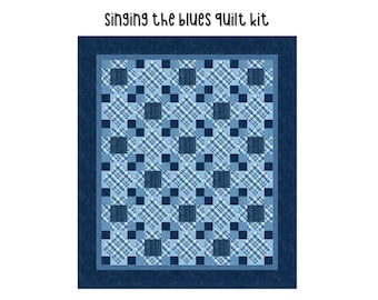 Singing the Blues Quilt Kit (62" x 72")