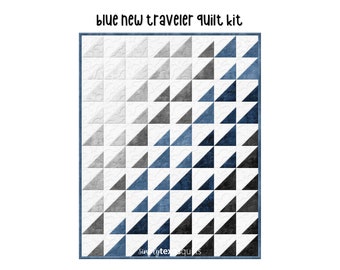 Blue New Traveler Quilt Kit (32" x 40")