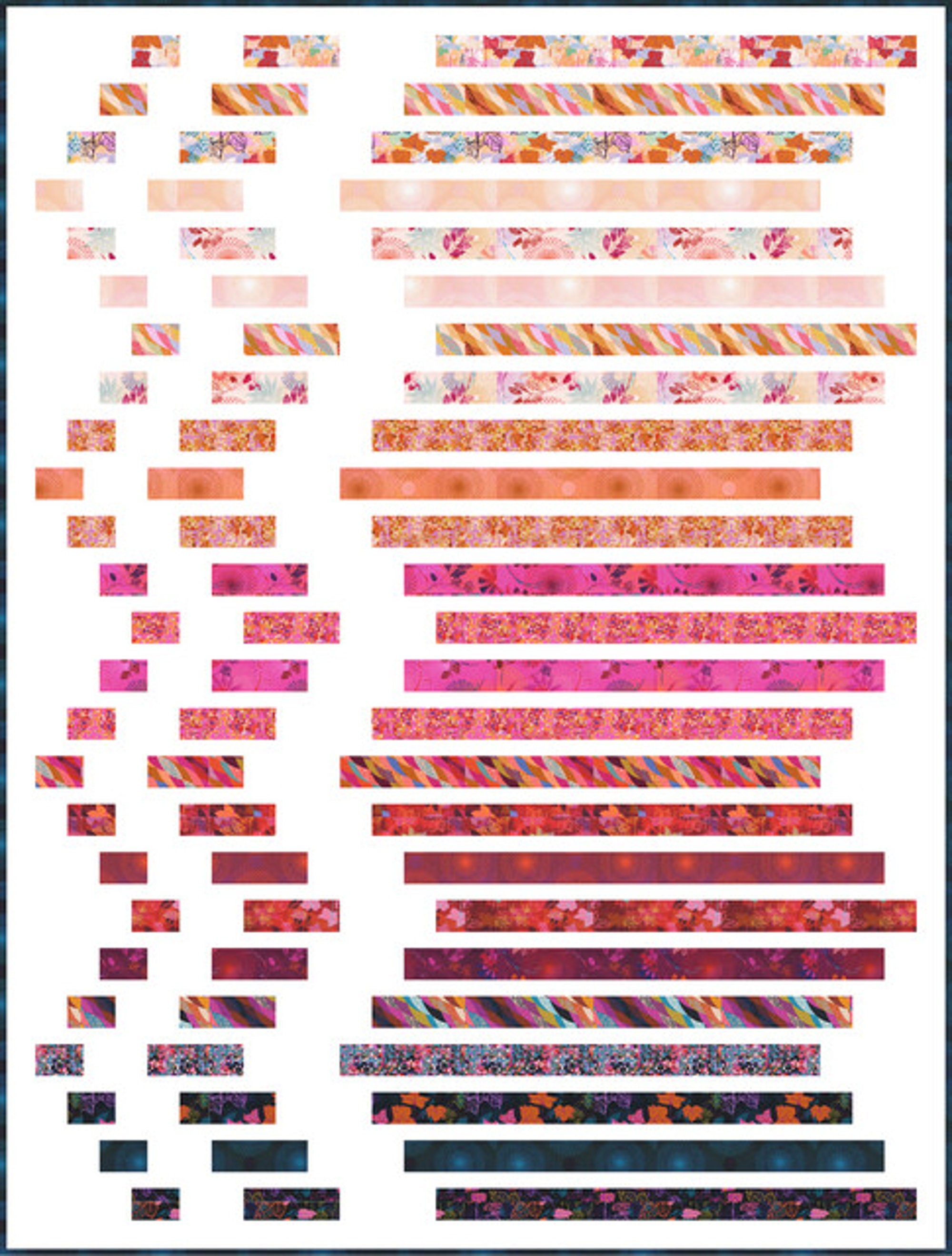 Dart Quilt Kit 59 X 78 Ft. Robert Kaufman Loose Leaf Fabric Etsy